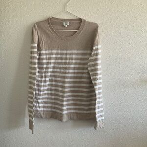 J. Crew Striped Teddie Sweater XL
